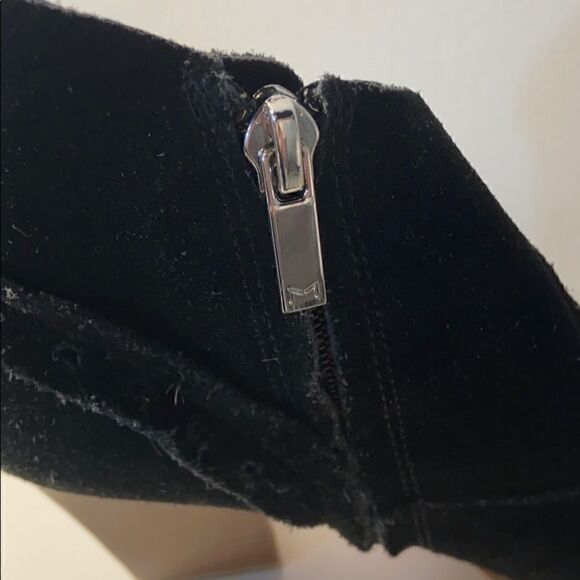 Marc Fisher Peeptoe Suede Booties - Picture 6 of 6